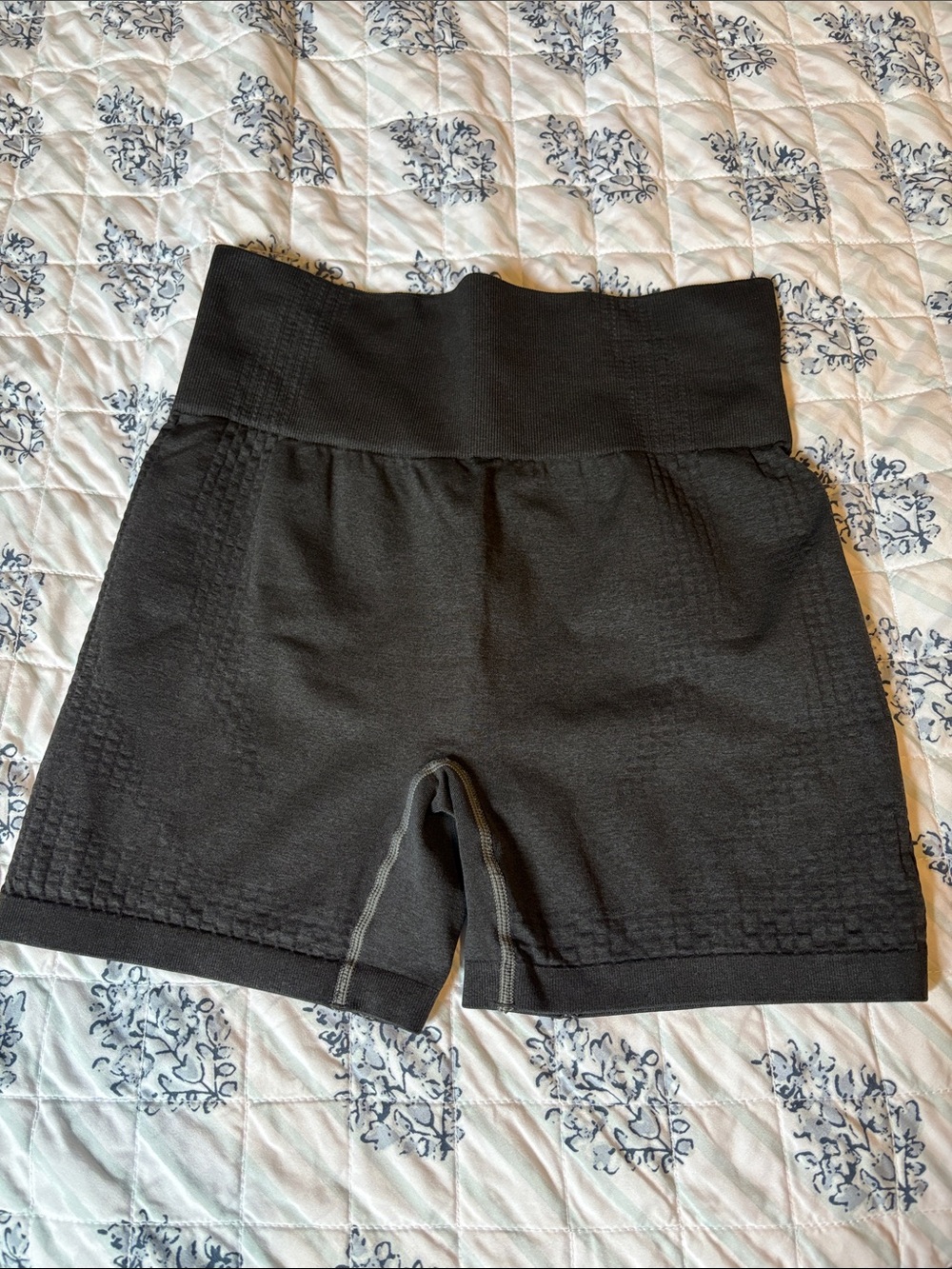 Black High-Waist Bike Shorts